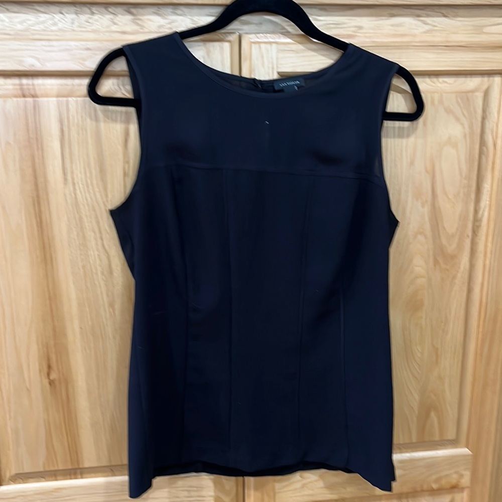 Ann Taylor black sleeveless top size 8